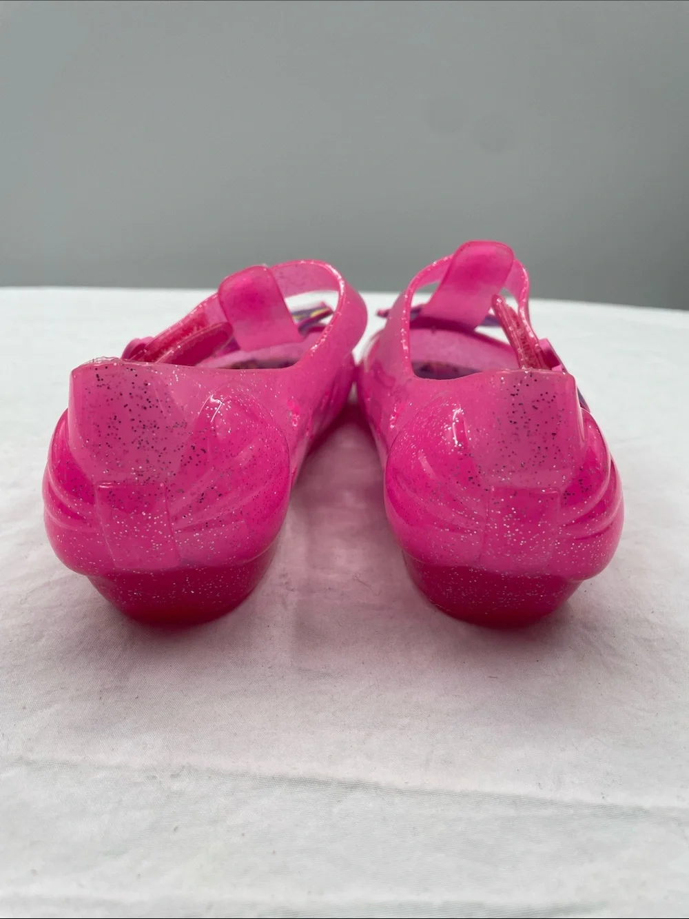 NEW! Disney Sparkling Pink Minnie & Daisy Jelly Sandals. Toddler Girl’s 12.